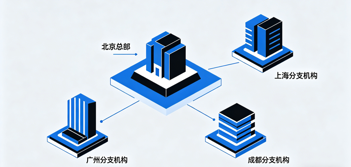 从北京到上海、广州、成都三地组网如何搭建？