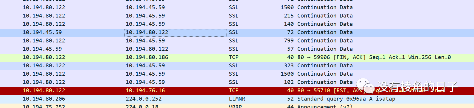 TCP协议以及常见问题报文分析